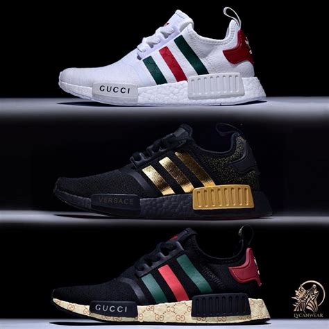 gucci nmd real white|adidas x Gucci gg monogram.